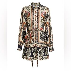 SOLD!💥Not for sale! Do not buy!!! 
FARM RIO Tiered Belted Floral Mini-Dress
